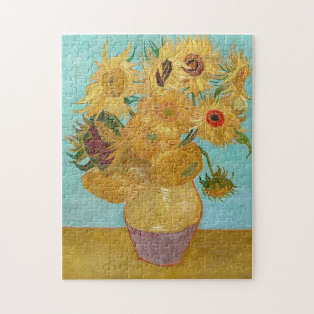Quebra-cabeça Vincent Van Gogh - Vaso com Doze Girassóis (Vertical)