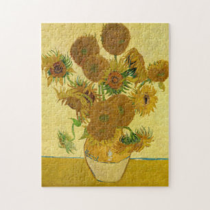 Quebra-cabeça Vincent van Gogh - Vaso com Quinze Girassóis