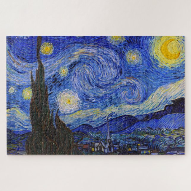 Quebra-cabeça Vincent Willem van Gogh, "Starry Night" (Horizontal)