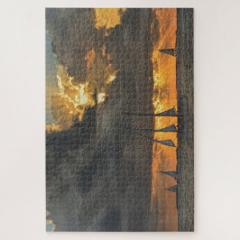 Quebra-cabeça Vindo tempestade no Sunset em Key West, Flórida