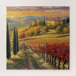 Quebra-cabeça Vineyard Path – Tuscany-insipred jigsaw puzzle
