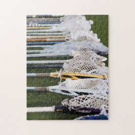 Quebra-cabeça Vinhetas de Lacrosse com Aquarela