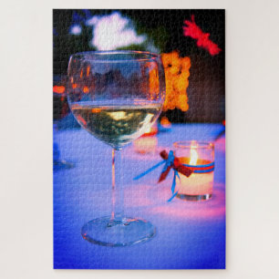 Quebra-cabeça Vinho e Vela