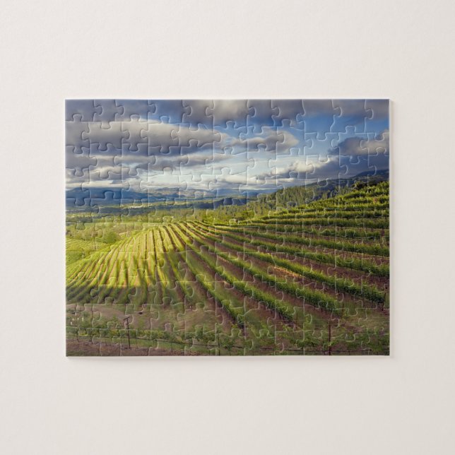 Quebra-cabeça Vinícola. Vale de Napa. Napa. Condado de Napa, (Horizontal)