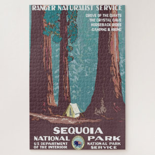Quebra-cabeça Vintage1938 Sequoia National Park Poster
