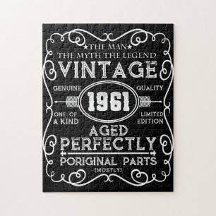 Quebra-cabeça Vintage 1961 Man Myth Legend 60th Birthday