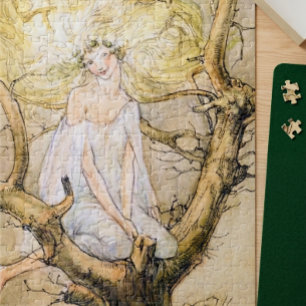 Quebra-cabeça Vintage A Fada da Árvore Florence Mary Anderson