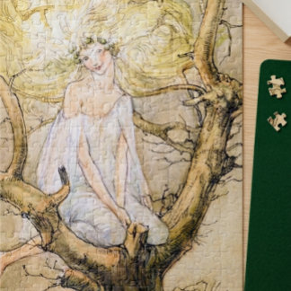Quebra-cabeça Vintage A Fada da Árvore Florence Mary Anderson
