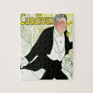 Quebra-cabeça Vintage Art Nouveau, Caudieux por Toulouse Lautrec