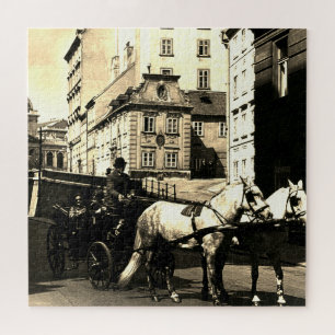 Quebra-cabeça Vintage Áustria Viena Dreimaderlhaus Fiaker