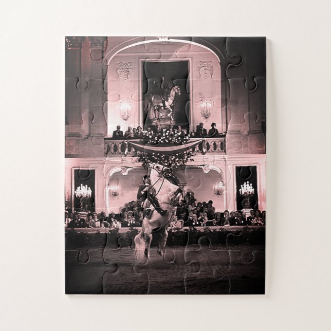 Quebra-cabeça Vintage Austria Vienna Spanish Courbette (Vertical)