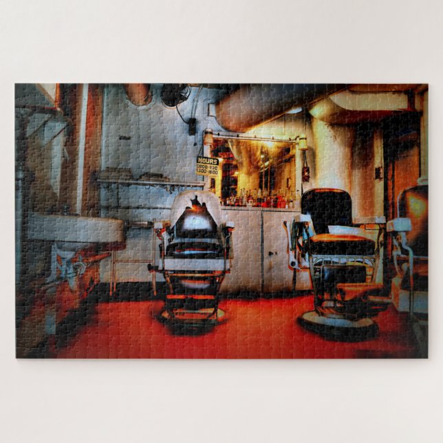Quebra-cabeça Vintage Barbershop (Horizontal)