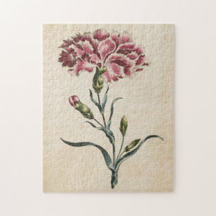 Quebra-cabeça Vintage Botanical Floral Carnação