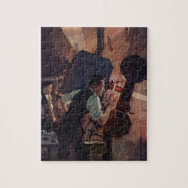 Quebra-cabeça Vintage Business, Projetista de Cinema (Vertical)