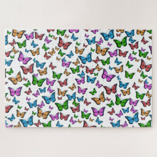 Quebra-cabeça Vintage Butterfly Papillon Antiga Ilustração Arte