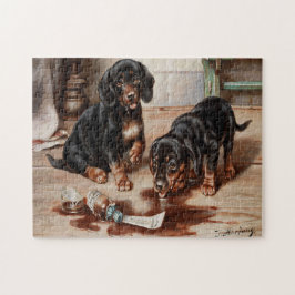 Quebra-cabeça Vintage Carl Reichert: Pintura a óleo