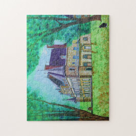 Quebra-cabeça Vintage Castle Hous Fabuloso Romance Colorido