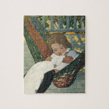 Vintage Child com uma boneca de Jessie Willcox Smi