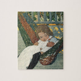 Quebra-cabeça Vintage Child com uma boneca de Jessie Willcox Smi