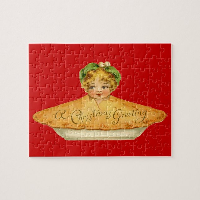 Quebra-cabeça Vintage Child & Pie (Horizontal)
