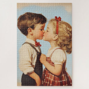 Quebra-cabeça Vintage Chiletheart Kiss