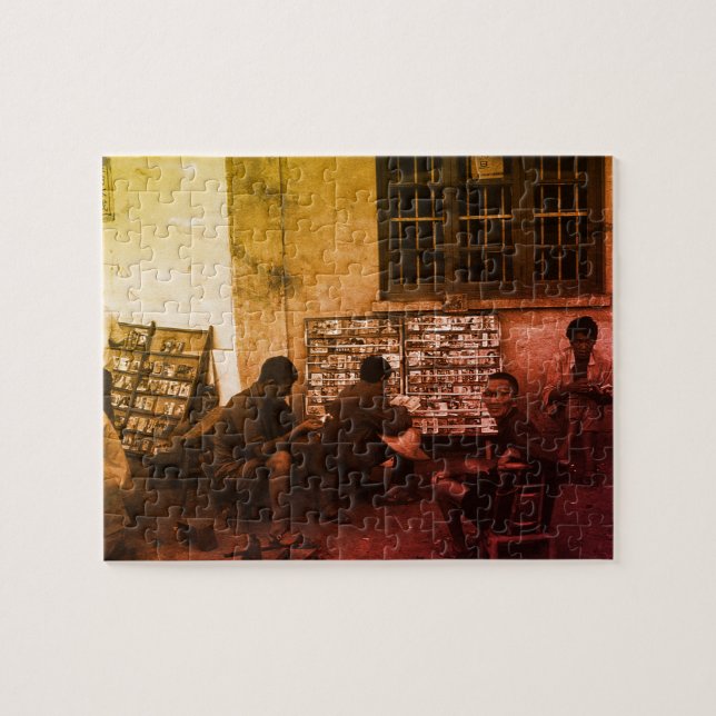 Quebra-cabeça Vintage China Changsha book lending (Horizontal)