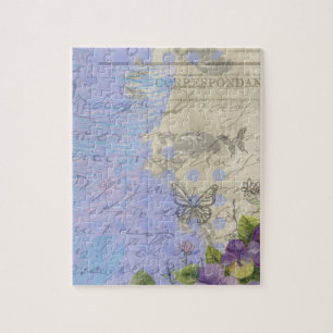 Quebra-cabeça Vintage Chique Bright Paris Floral Design