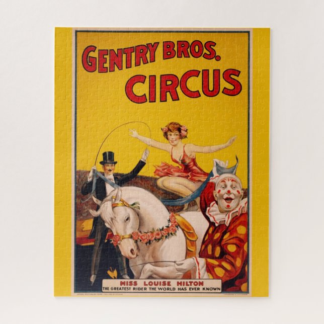 Quebra-cabeça Vintage Circus Poster (Vertical)
