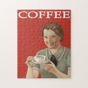 Quebra-cabeça Vintage Coffee Anúncio