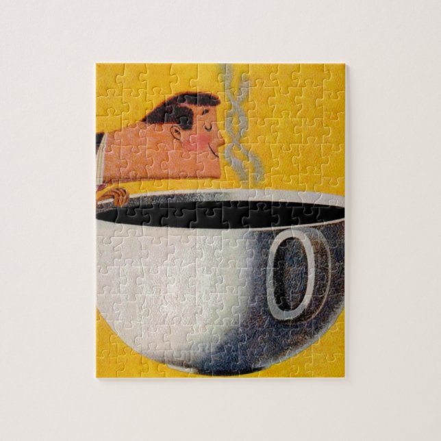 Quebra-cabeça Vintage Coffee Anúncio (Vertical)