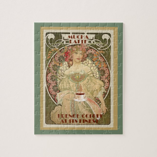 Quebra-cabeça Vintage Coffee Poster (Vertical)