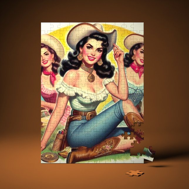 Quebra-cabeça Vintage Country Girls (Criador carregado)
