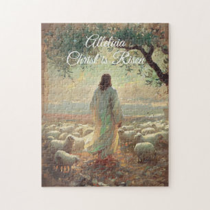 Quebra-cabeça Vintage Cristo é Religião Cristã Risen Páscoa