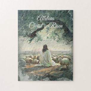 Quebra-cabeça Vintage Cristo é Religião Cristã Risen Páscoa