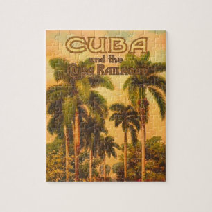 Quebra-cabeça Vintage Cuban Viagem - Cuba Railroad