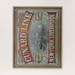 Quebra-cabeça Vintage Cunard Line Shipping Company Ad