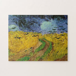 Quebra-cabeça Vintage de pintura de arte de campo de trigo