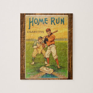 Quebra-cabeça Vintage do basebol dos cigarros de Homerun