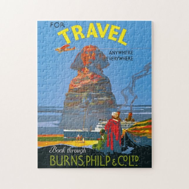 Quebra-cabeça Vintage Egito Air Viagem Advertisement (Vertical)