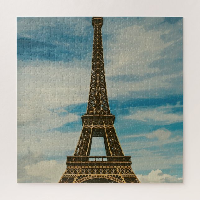 Quebra-cabeça Vintage Eiffel Tower Paris Europa - Viagem (Vertical)