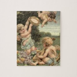 Quebra-cabeça Vintage Elegant Art Cherubs