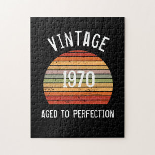 Quebra-cabeça Vintage Envelhecido à Perfeição Ano de Nascimento