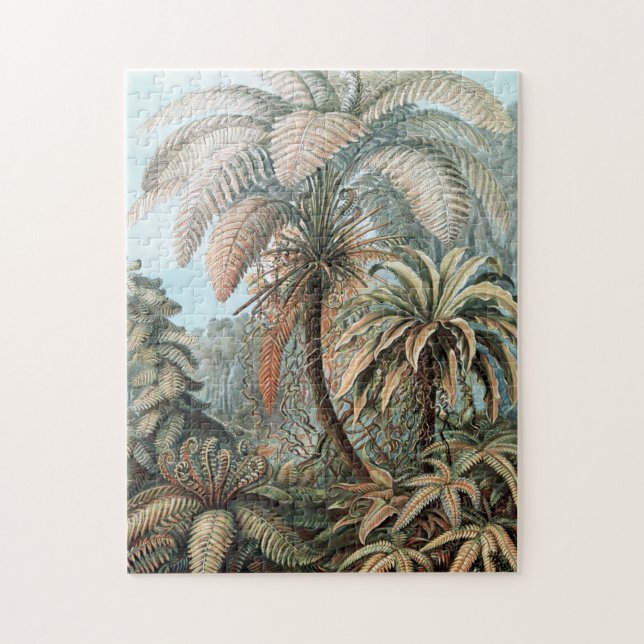 Quebra-cabeça Vintage Ernst Haeckel Palm Trees Poster (Vertical)