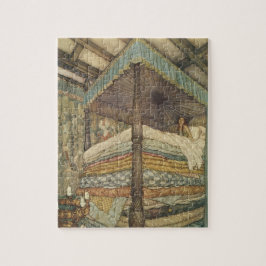 Quebra-cabeça Vintage Fairy Tale, Princess and Pea, Edmund Dulac