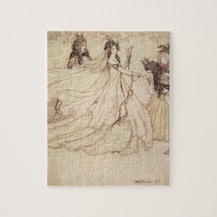 Quebra-cabeça Vintage Fairy Tales, Cinderela de Arthur Rackham