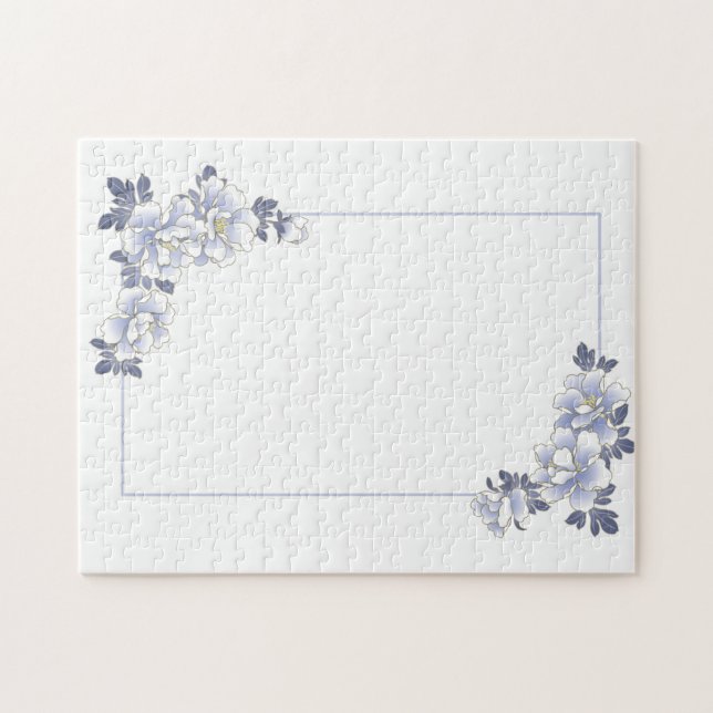 Quebra-cabeça Vintage Floral Weding ou Aniversário (Horizontal)