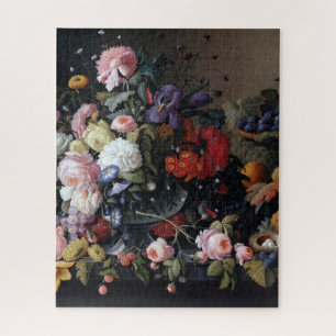 Quebra-cabeça Vintage Flowers Colorido Vase Art Painting
