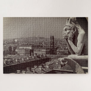 Quebra-cabeça Vintage France Paris Notre Dame Catedral