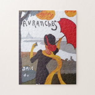 Quebra-cabeça Vintage French Viagem Ad 1910 Ilustration Old