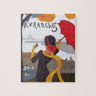 Quebra-cabeça Vintage French Viagem Ad 1910 Ilustration Old